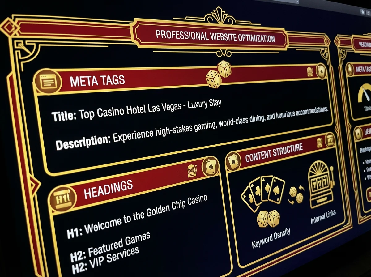 On-Page SEO - Website optimization interface